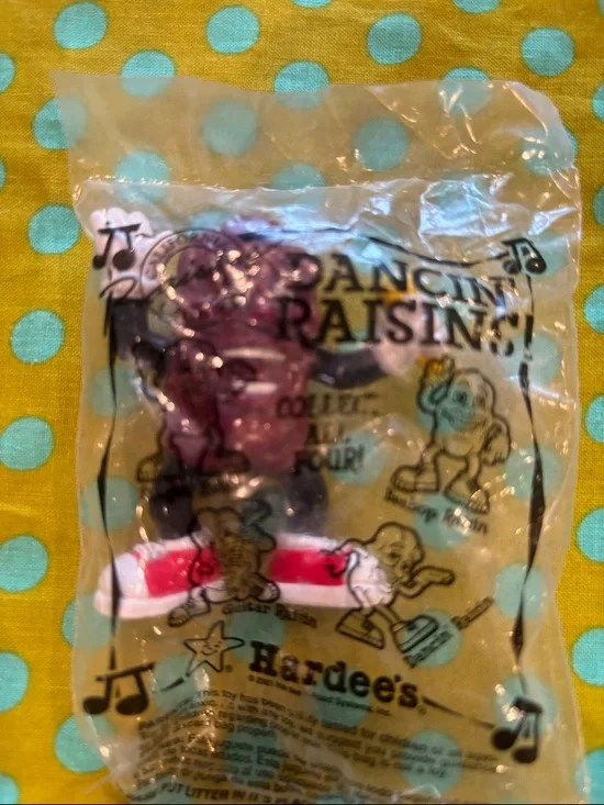Dancin' Raisins Hardee's Promotional Figurines - Purple & Yellow - Picture 3 of 3